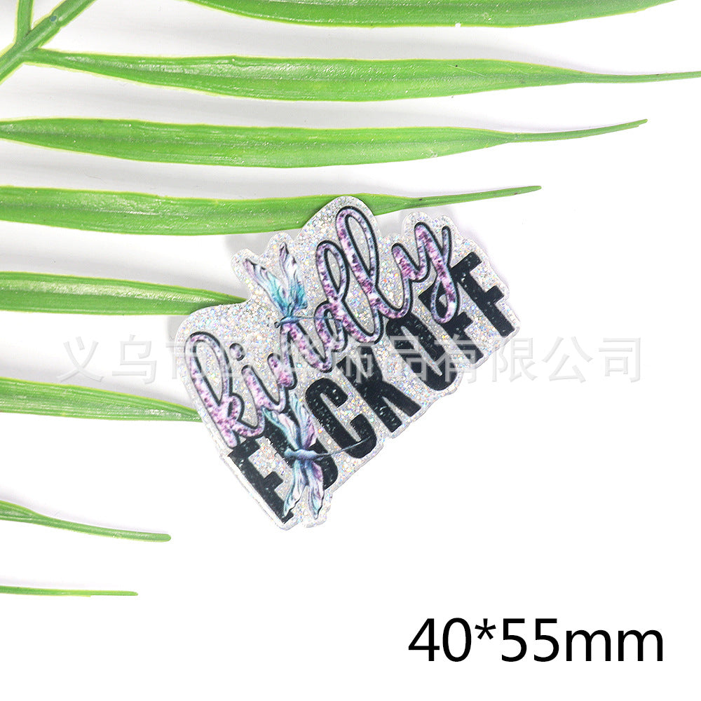 Wholesale 10pcs New powder cross-border cartoon medical love bag accessories acrylic pin cute DIY patch accessories